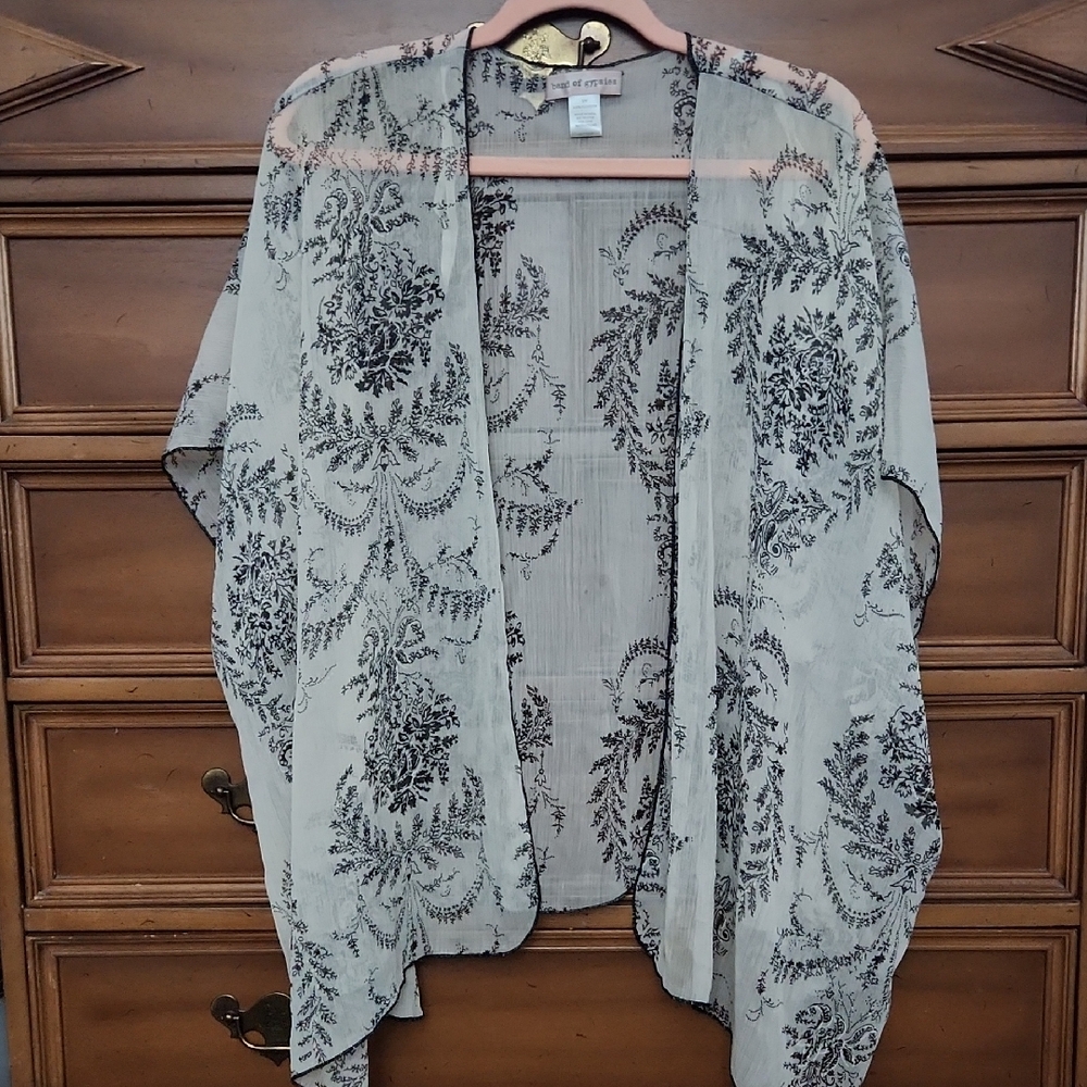 Sheer Floral Kimono